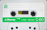 Compact Cassette J. Home 60 Type I Normal 1975 Japan
