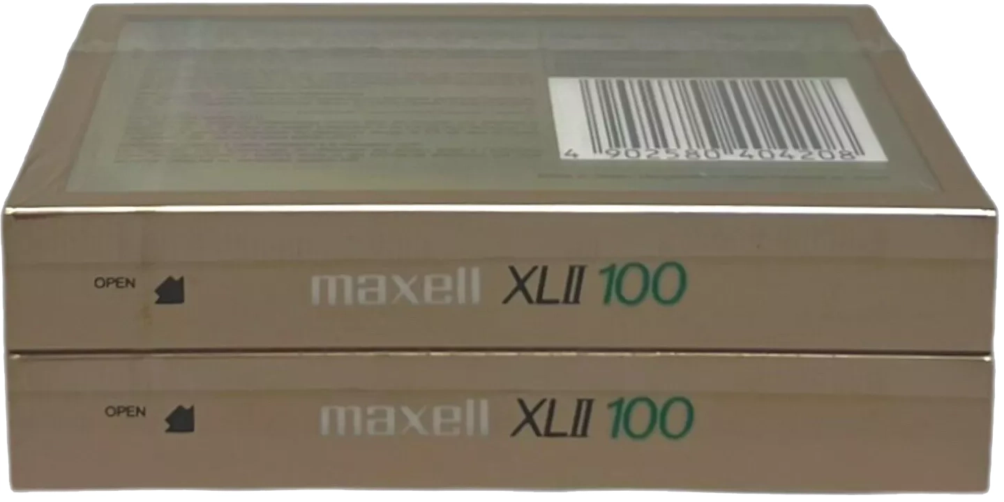 2 pack Maxell XLII 100 "Bicentennial pack 200" Type II Chrome 1986 Europe