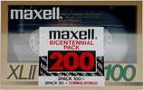 2 pack Maxell XLII 100 "Bicentennial pack 200" Type II Chrome 1986 Europe