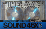 Compact Cassette Teac SOUND 46X 46 "46XB" Type I Normal 1986 Japan