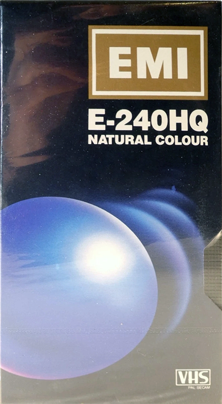 VHS, Video Home System EMI 240 "HQ Natural Colour" Type I Normal 1985 Europe