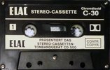 Compact Cassette Elac 30 "CD 500" Type II Chrome 1973 Germany