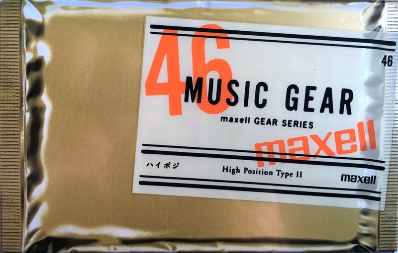 Compact Cassette Maxell Music Gear 46 "MG2-46" Type II Chrome 2000 Japan