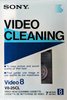 Video8, Hi8, Digital8 Sony "V8-25CL" Cleaning Cassette 1986 North America