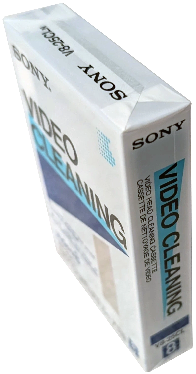 Video8, Hi8, Digital8 Sony "V8-25CL" Cleaning Cassette 1986 North America