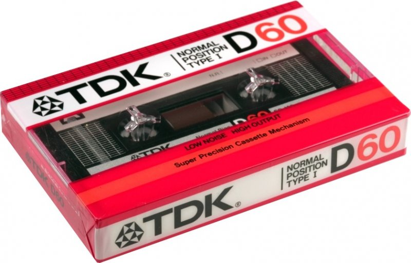 Compact Cassette TDK D 60 Type I Normal 1985 USA