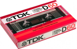 Compact Cassette TDK D 60 Type I Normal 1985 USA