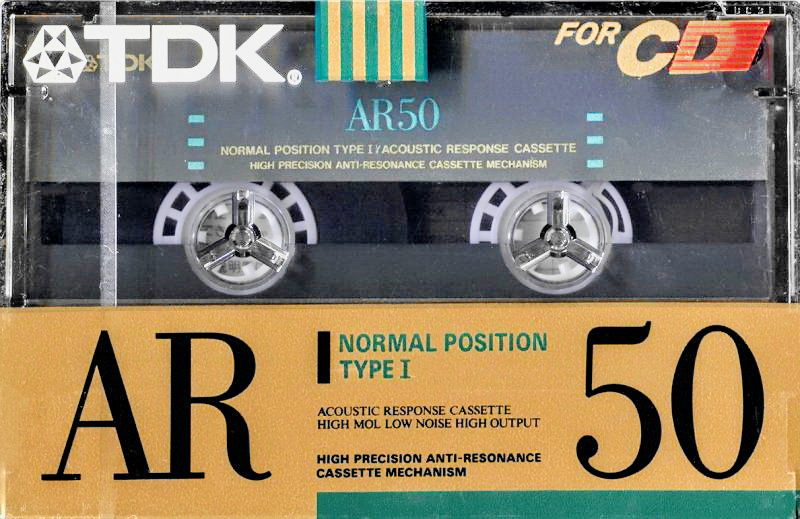 Compact Cassette TDK AR 50 "AR-50M" Type I Normal 1990 Japan