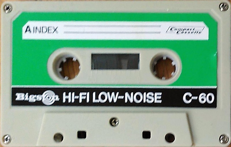 Compact Cassette Bigston 60 "white" Type I Normal Hong Kong