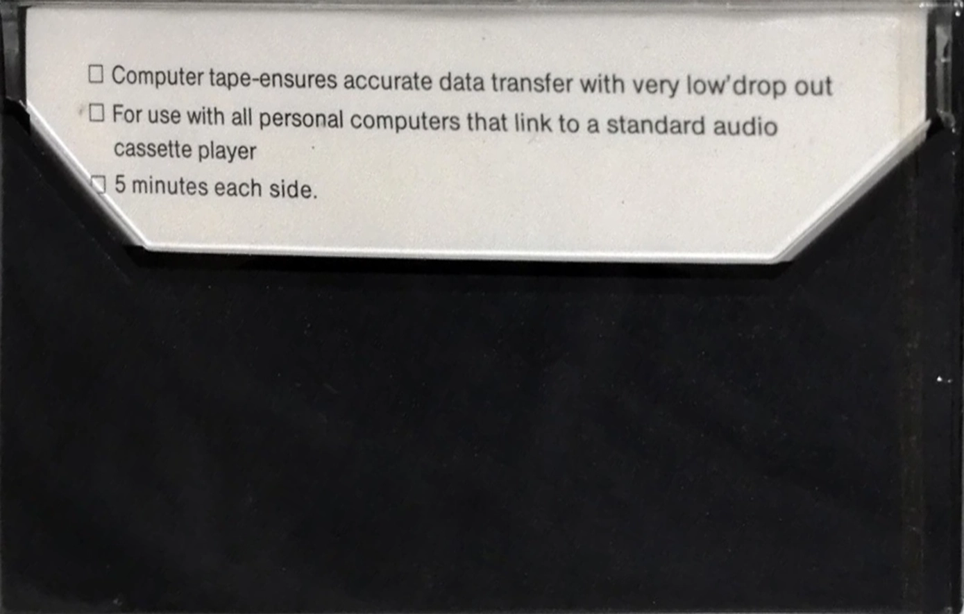Compact Cassette MCS 10 "Data-Storage" Computer Cassette Switzerland