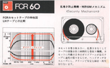 Compact Cassette BASF FCR 60 Type III Ferro Chrome 1978 Japan