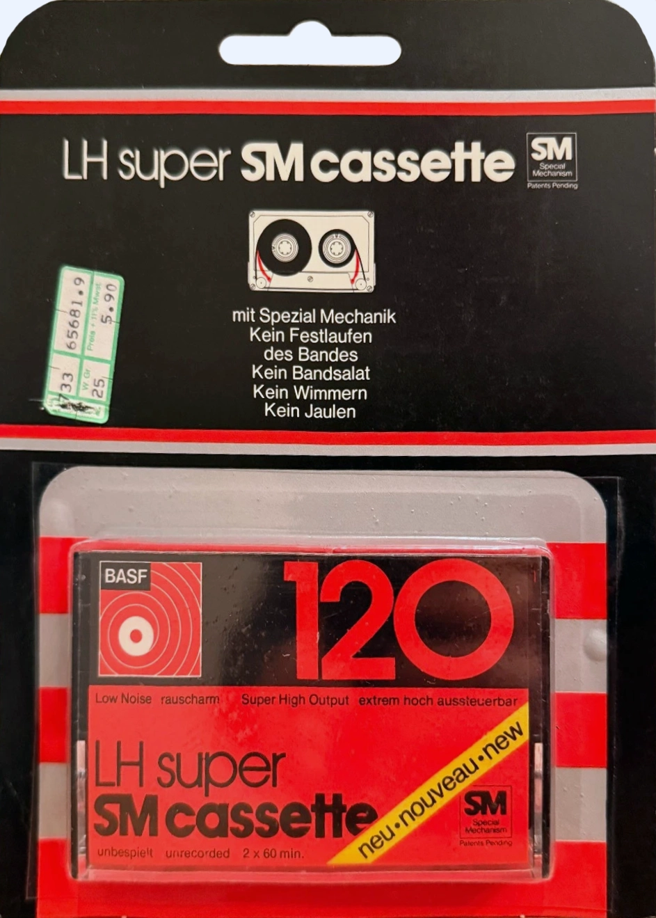 Blister BASF LH Super 120 Type I Normal 1974 Europe