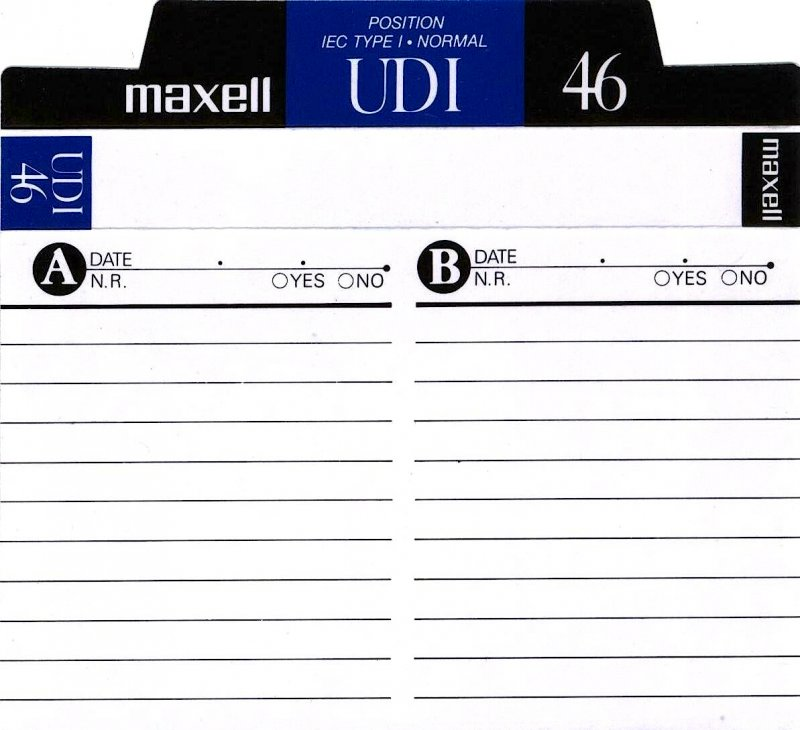 Compact Cassette: Maxell / Hitachi Maxell - UDI 46