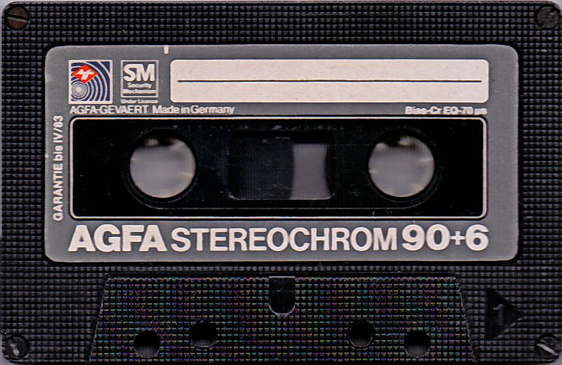 Compact Cassette AGFA Stereochrom 90+6 Type II Chrome 1980 Europe