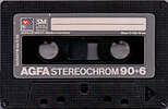 Compact Cassette AGFA Stereochrom 90+6 Type II Chrome 1980 Europe