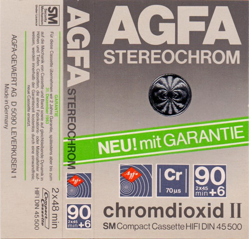 Compact Cassette: AGFA  - Stereochrom 90+6