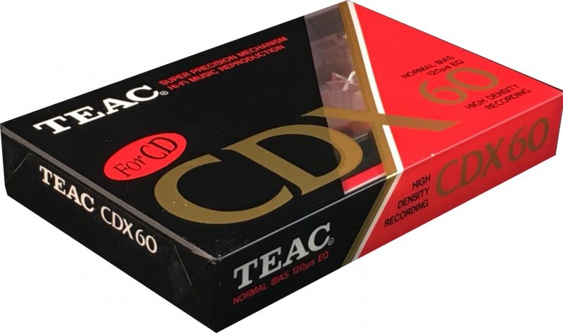 Compact Cassette Teac CDX 60 Type I Normal 1990 Europe