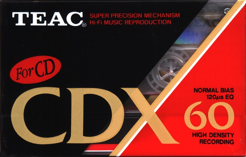 Compact Cassette Teac CDX 60 Type I Normal 1990 Europe