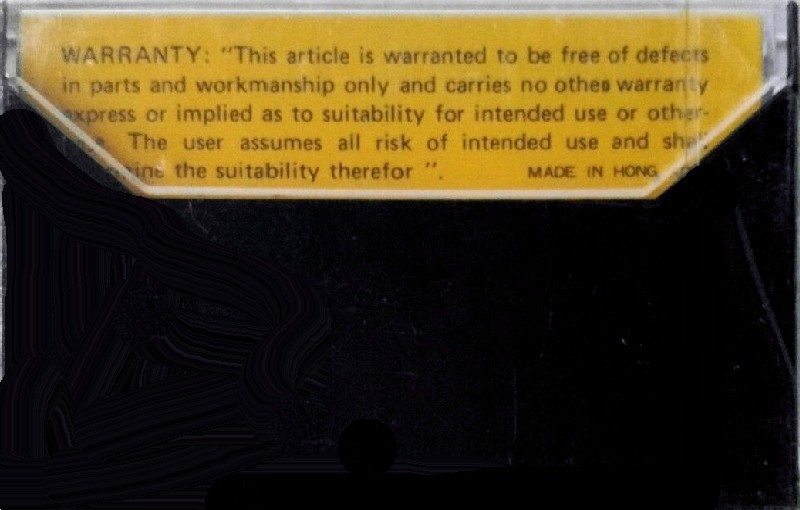 Compact Cassette Ralmar 90 Type I Normal 1977 Hong Kong