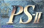 Compact Cassette AXIA PS-II / PS-2 64 "PS2 C 64" Type II Chrome 1992 Japan