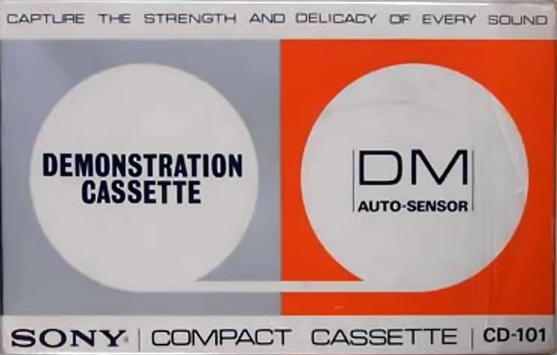 Compact Cassette Sony 30 "CD-101" Demonstration Tape 1971 Japan