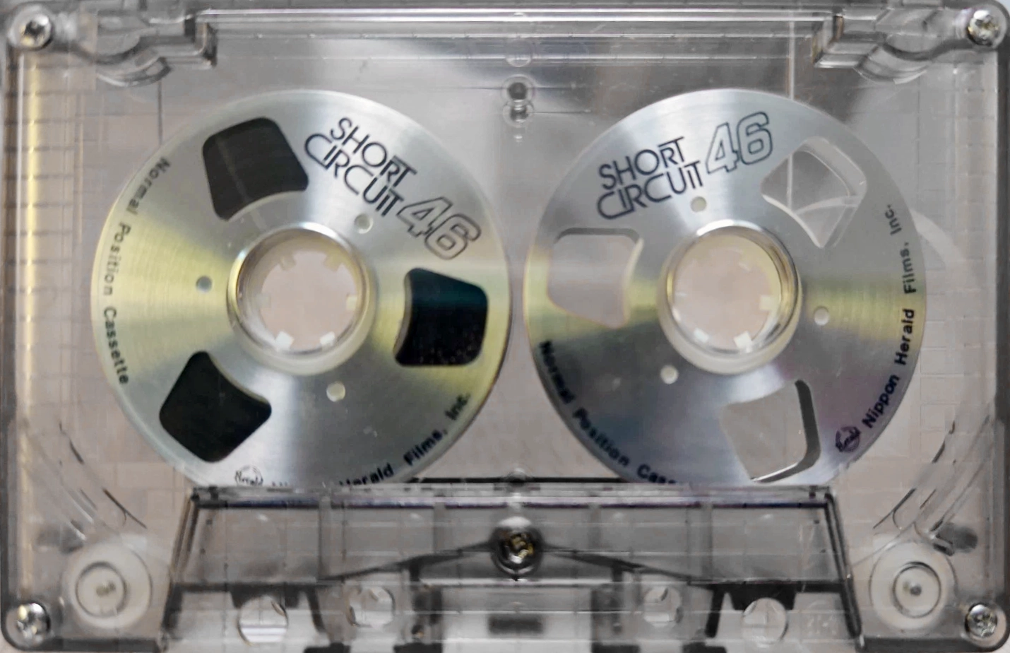 Compact Cassette Short Circuit 46 "Nippon Herald Films.Inc." Type I Normal 1986 Japan