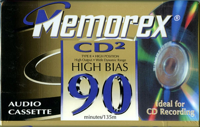 Compact Cassette Memorex CD 2 90 Type II Chrome 1998 Canada, USA