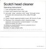 Compact Cassette Scotch Cleaning Cassette 1981 USA