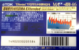 Compact Cassette TDK MAEX 46 "MAEX-46" Type IV Metal 1998 Japan
