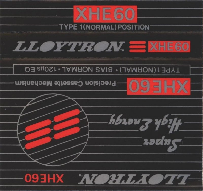 Compact Cassette Lloytron XHE 60 Type I Normal 1994 Europe