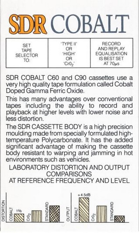 Compact Cassette: Unknown SDR -  90