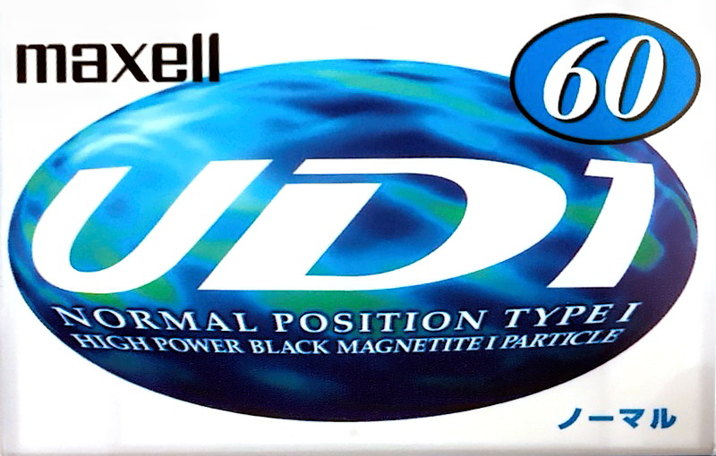 Compact Cassette Maxell UDI / UD1 60 "UD1-60L" Type I Normal 1997 Japan
