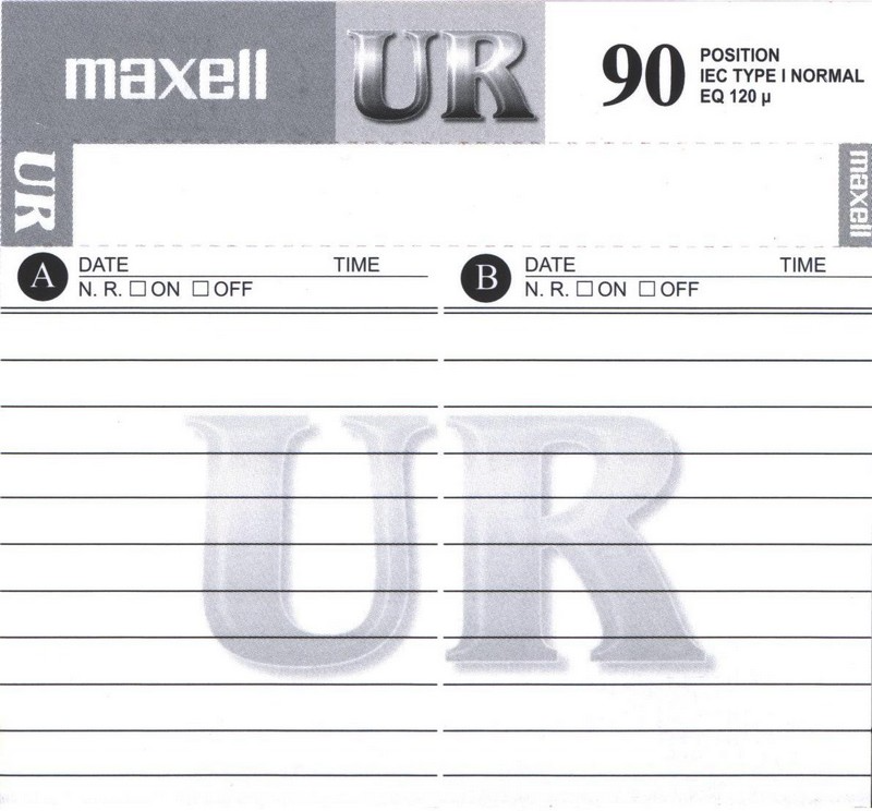 Compact Cassette: Maxell / Hitachi Maxell - UR 90