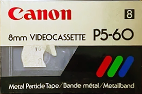 Video8, Hi8, Digital8 Canon 60 "P5-60" Type IV Metal 1985 Europe