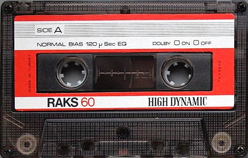 Compact Cassette RAKS High Dynamic 60 Type I Normal 1977 Europe