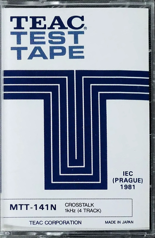 Compact Cassette Teac "MTT-141N" Test Cassette 1981 Europe
