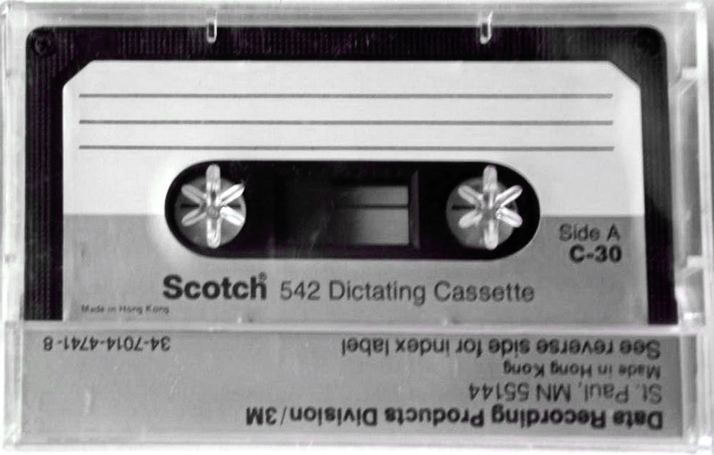 Compact Cassette Scotch 542 30 Dictating Cassette Hong Kong