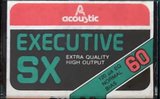Compact Cassette Acoustic Executive SX 60 Type I Normal Unknown Country