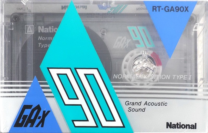 Compact Cassette National GA-X 90 "RT-GA90X" Type I Normal 1987 Japan