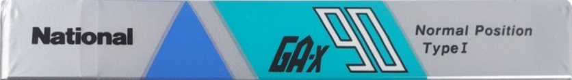 Compact Cassette National GA-X 90 "RT-GA90X" Type I Normal 1987 Japan
