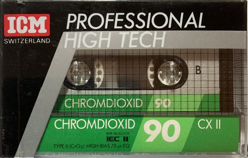 Compact Cassette ICM CX II 90 Type II Chrome 1987 Europe