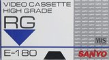 VHS, Video Home System Sanyo RG 180 Type I Normal 1986 Europe