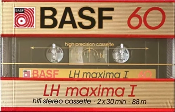 Compact Cassette BASF LH Maxima I 60 "LH-M I" Type I Normal 1986 Europe