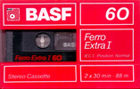 Compact Cassette BASF Ferro Extra I 60 Type I Normal 1988 Latin America
