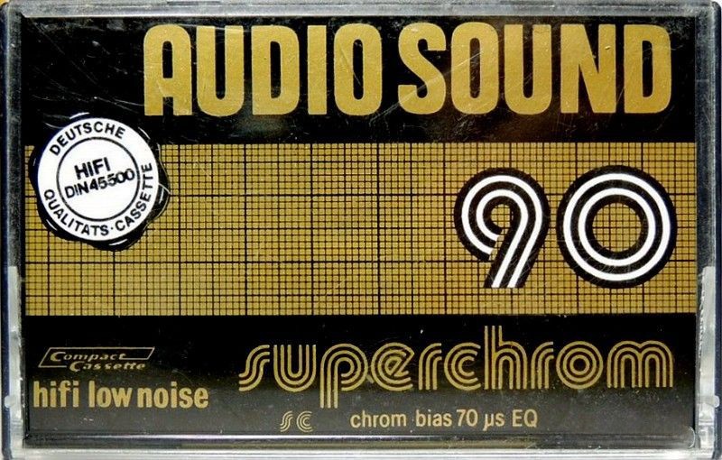 Compact Cassette Audio Sound 90 Type II Chrome 1980 Europe