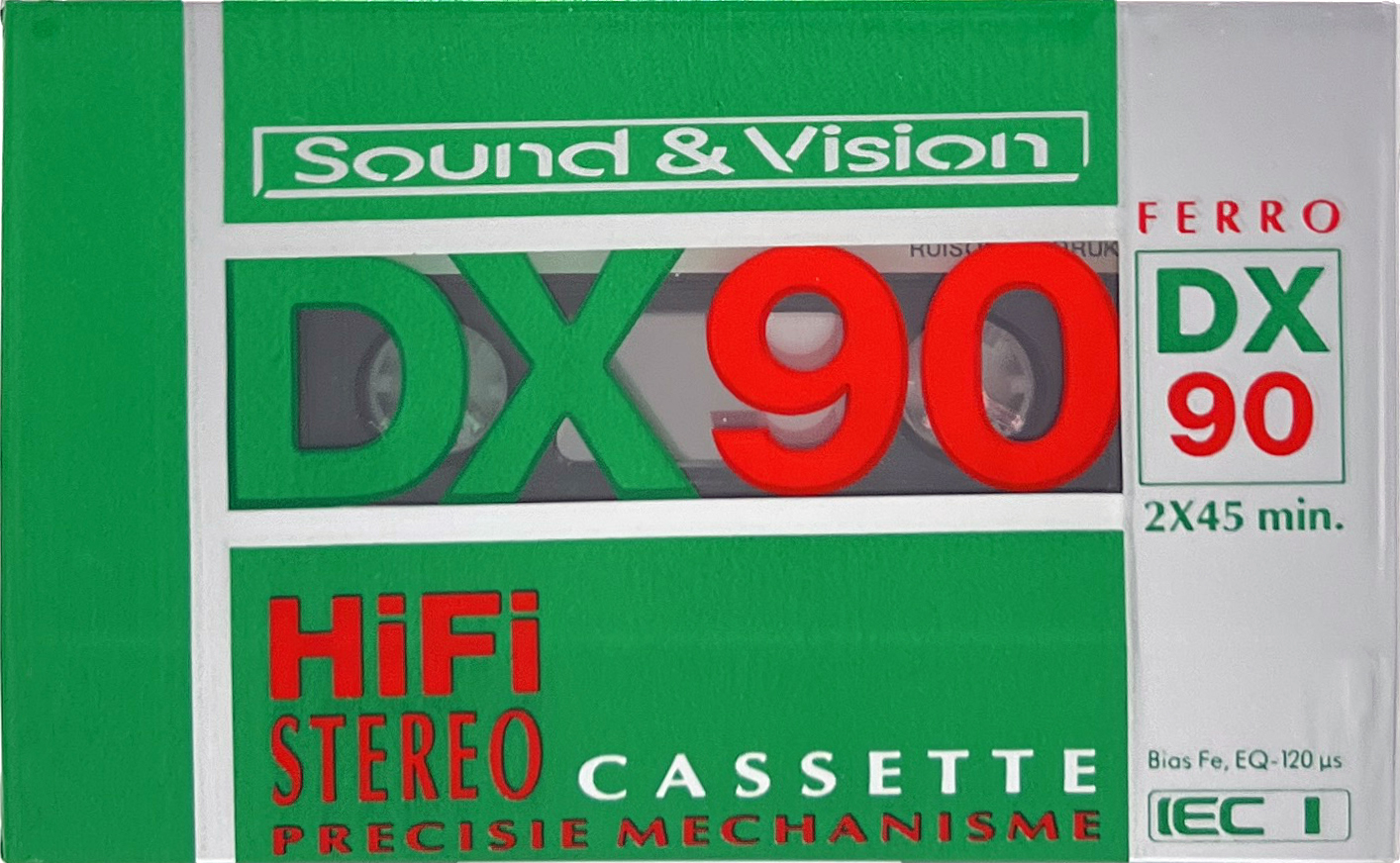 Compact Cassette Sound and Vision DX 90 Type I Normal 1985 Netherlands