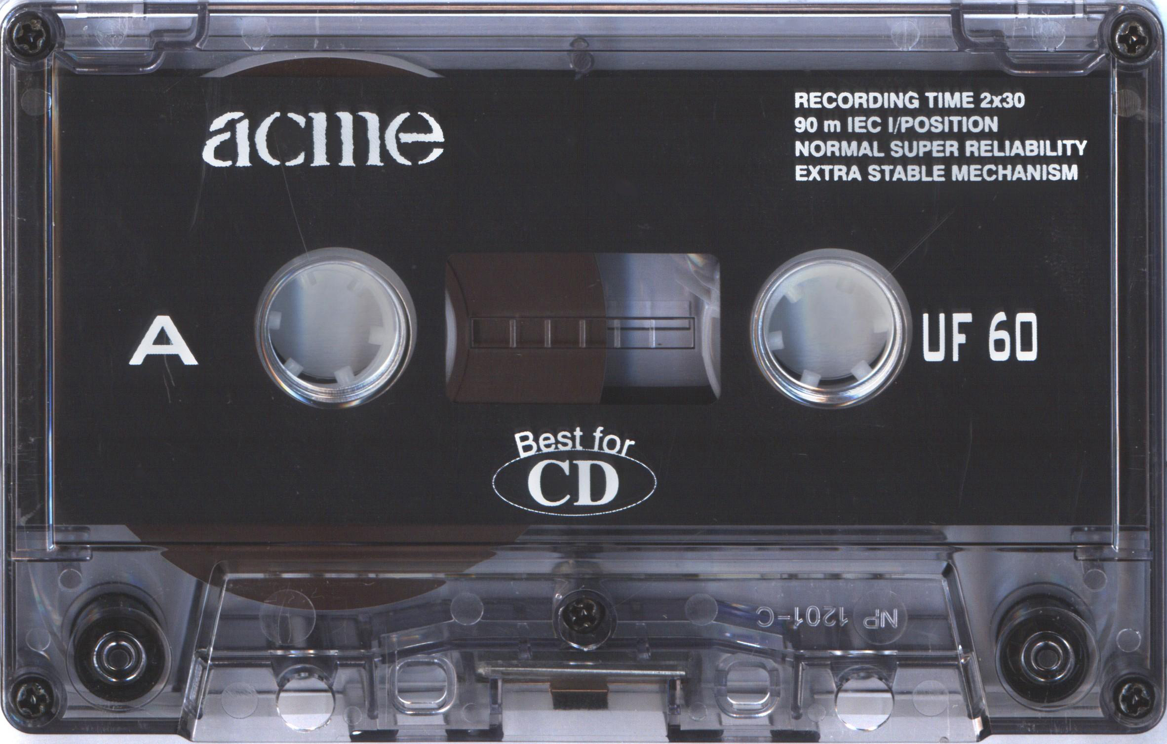 Compact Cassette Acme UF 60 Type I Normal 1997 Europe