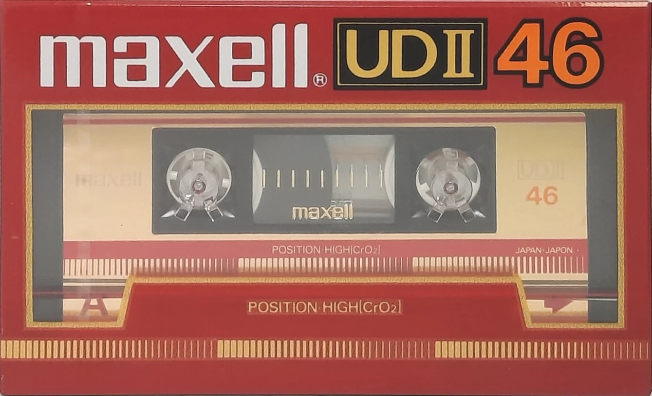 Compact Cassette Maxell UDII / UD2 46 Type II Chrome 1986 Japan