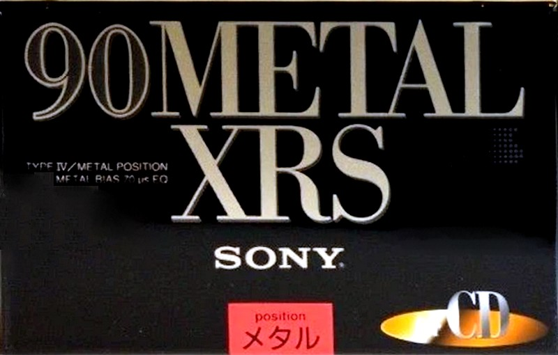 2 pack Sony Metal-XRS 90 Type IV Metal 1994 Japan