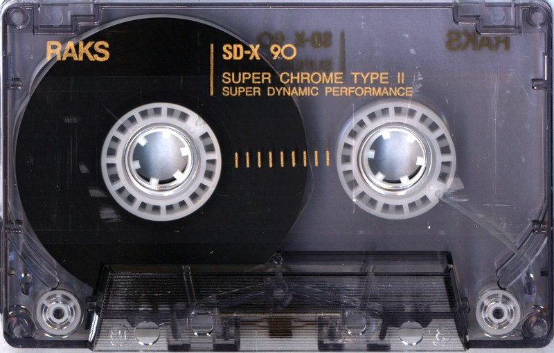 Compact Cassette RAKS SD-X 90 Type II Chrome 1991 Europe